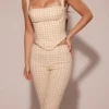 Carella Capri-Hose mit Lebkuchen-Karomuster Carella Capri-Hose mit Lebkuchen-Karomuster