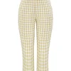 Carella Capri-Hose mit Lebkuchen-Karomuster Carella Capri-Hose mit Lebkuchen-Karomuster