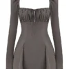 Carlina Mocha Langarm-Minikleid Carlina Mocha Langarm-Minikleid
