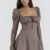 Carlina Mocha Langarm-Minikleid Carlina Mocha Langarm-Minikleid