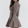 Carlina Mocha Langarm-Minikleid Carlina Mocha Langarm-Minikleid