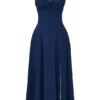 Carmen French Navy Bustier-Sommerkleid Carmen French Navy Bustier-Sommerkleid