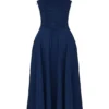 Carmen French Navy Bustier-Sommerkleid Carmen French Navy Bustier-Sommerkleid