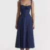 Carmen French Navy Bustier-Sommerkleid Carmen French Navy Bustier-Sommerkleid