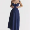 Carmen French Navy Bustier-Sommerkleid Carmen French Navy Bustier-Sommerkleid