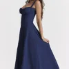 Carmen French Navy Bustier-Sommerkleid Carmen French Navy Bustier-Sommerkleid