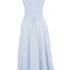 Carmen – Hellblaues Baumwoll-Bustier-Sommerkleid Carmen – Hellblaues Baumwoll-Bustier-Sommerkleid
