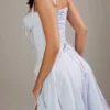 Carmen – Hellblaues Baumwoll-Bustier-Sommerkleid Carmen – Hellblaues Baumwoll-Bustier-Sommerkleid