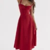 Carmen Red Rose Bustier-Sommerkleid Carmen Red Rose Bustier-Sommerkleid