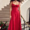 Carmen Red Rose Bustier-Sommerkleid Carmen Red Rose Bustier-Sommerkleid