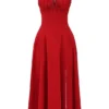 Carmen Red Rose Bustier-Sommerkleid Carmen Red Rose Bustier-Sommerkleid