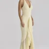 Carmine Lemon Mesh Silhouette Maxikleid Carmine Lemon Mesh Silhouette Maxikleid