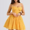 Carolina Apricot Spitzen-Korsett-Minikleid Carolina Apricot Spitzen-Korsett-Minikleid