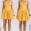 Carolina Apricot Spitzen-Korsett-Minikleid Carolina Apricot Spitzen-Korsett-Minikleid