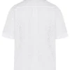 Carrie Weisses Broderie-Anglaise-Hemd Carrie Weisses Broderie-Anglaise-Hemd