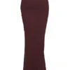 Cassidy Cabernet Maxirock aus Mesh mit geriffelten Säumen Cassidy Cabernet Maxirock aus Mesh mit geriffelten Säumen