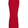 Cassidy Holly Red Mesh-Maxirock mit ausgestellten Säumen Cassidy Holly Red Mesh-Maxirock mit ausgestellten Säumen