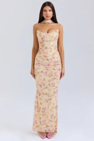 Cassidy Maxirock mit Honeyflower-Print und ausgestellten Säumen