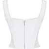 Catalina Weißes Broderie-Anglaise-Korsett