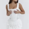 Catalina Weißes Broderie-Anglaise-Korsett