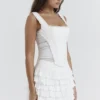 Catalina Weißes Broderie-Anglaise-Korsett