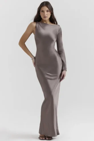 Catiana Smoke Einarmiges Maxikleid