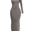 Catiana Smoke Einarmiges Maxikleid Catiana Smoke Einarmiges Maxikleid