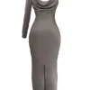 Catiana Smoke Einarmiges Maxikleid Catiana Smoke Einarmiges Maxikleid