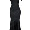 Cesca Schwarzes Maxikleid mit Blumenmuster Cesca Schwarzes Maxikleid mit Blumenmuster