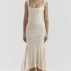 Cesca Vintage-Maxikleid in Creme mit Blumenmuster Cesca Vintage-Maxikleid in Creme mit Blumenmuster