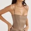 Chantelle Latte Satin-Korsett Chantelle Latte Satin-Korsett