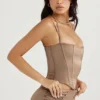 Chantelle Latte Satin-Korsett Chantelle Latte Satin-Korsett
