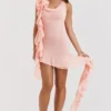 Charla Soft Apricot Rüschen-Minikleid Charla Soft Apricot Rüschen-Minikleid