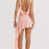 Charla Soft Apricot Rüschen-Minikleid Charla Soft Apricot Rüschen-Minikleid