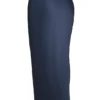 Charlene – Maxirock aus marineblauem Satin im Schrägschnitt Charlene – Maxirock aus marineblauem Satin im Schrägschnitt