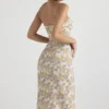 Charlotte Midi-Sommerkleid mit Pfingstrosenprint Charlotte Midi-Sommerkleid mit Pfingstrosenprint