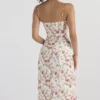 Charlotte Rose Midi-Sommerkleid mit Korsett und Print Charlotte Rose Midi-Sommerkleid mit Korsett und Print