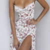 Charlotte Rose Midi-Sommerkleid mit Korsett und Print Charlotte Rose Midi-Sommerkleid mit Korsett und Print
