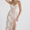 Charlotte Rose Midi-Sommerkleid mit Korsett und Print Charlotte Rose Midi-Sommerkleid mit Korsett und Print