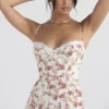 Charlotte Rose Midi-Sommerkleid mit Korsett und Print Charlotte Rose Midi-Sommerkleid mit Korsett und Print
