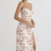 Charlotte Rose Midi-Sommerkleid mit Korsett und Print Charlotte Rose Midi-Sommerkleid mit Korsett und Print
