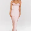 Charmaine Blush Pink Korsetts-Maxikleid Charmaine Blush Pink Korsetts-Maxikleid