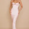 Charmaine Blush Pink Korsetts-Maxikleid Charmaine Blush Pink Korsetts-Maxikleid