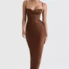Charmaine Chocolate Korsetts-Maxikleid Charmaine Chocolate Korsetts-Maxikleid