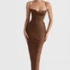 Charmaine Chocolate Korsetts-Maxikleid Charmaine Chocolate Korsetts-Maxikleid