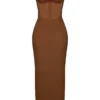 Charmaine Chocolate Korsetts-Maxikleid Charmaine Chocolate Korsetts-Maxikleid