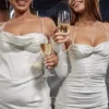Charmaine Elfenbeinfarbenes Korsetts-Maxikleid Charmaine Elfenbeinfarbenes Korsetts-Maxikleid