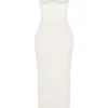 Charmaine Elfenbeinfarbenes Korsetts-Maxikleid Charmaine Elfenbeinfarbenes Korsetts-Maxikleid