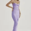 Charmaine Lavendel-Korsetts-Maxikleid Charmaine Lavendel-Korsetts-Maxikleid