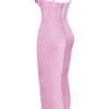 Charmaine Pink Korsetts-Maxikleid Charmaine Pink Korsetts-Maxikleid